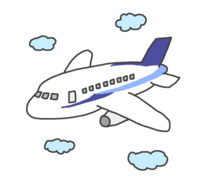 飛行機のイラスト